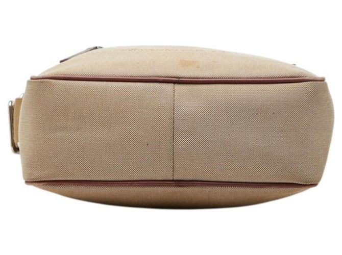 Prada Logo Jacquard Crossbody Shoulder Bag Braun Beige - Ansicht 3
