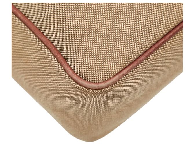 Prada Logo Jacquard Crossbody Shoulder Bag Braun Beige - Ansicht 5