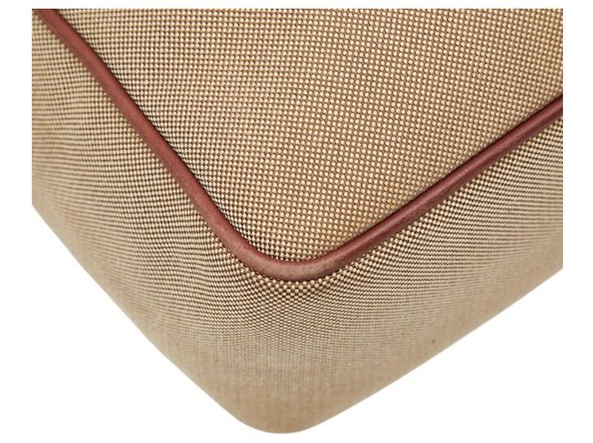 Prada Logo Jacquard Crossbody Shoulder Bag Braun Beige - Ansicht 7