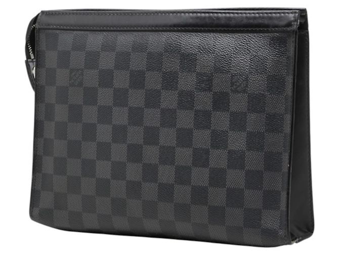 Louis Vuitton Damier Graphite Pochette Voyage MM Negro - vista 2