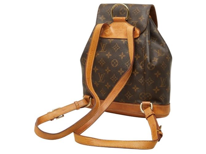 Mochila Louis Vuitton Monogram Montsouris MM Castaño - vista 2