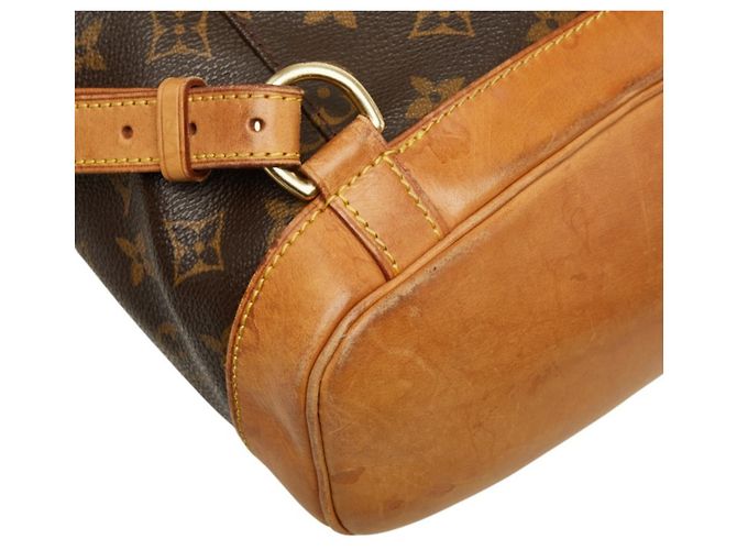 Mochila Louis Vuitton Monogram Montsouris MM Castaño - vista 7