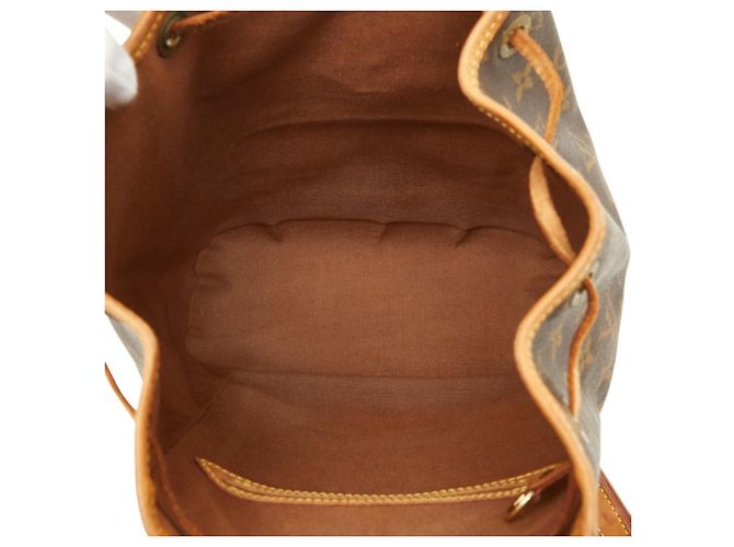 Mochila Louis Vuitton Monogram Montsouris MM Castaño - vista 9
