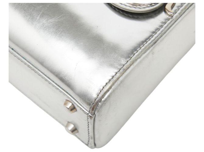 Borsa Christian Dior Dior Lady Mini Argento - vista 4
