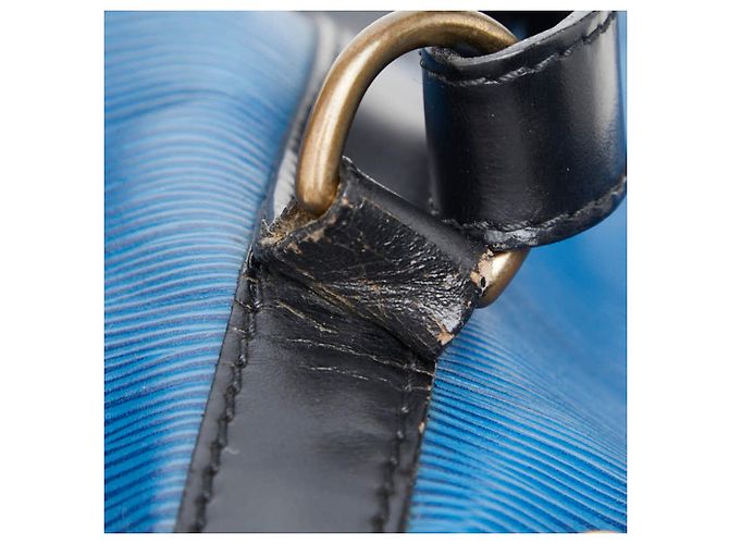Noe Louis Vuitton Epi Petit Noé Schultertasche Schwarz Blau - Ansicht 12