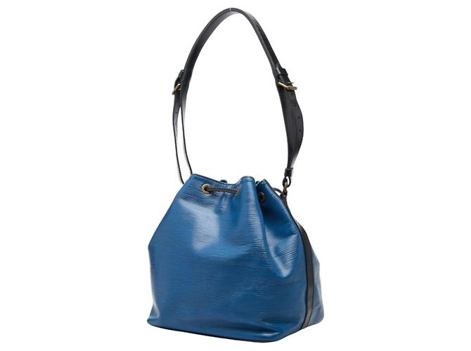 Noe Louis Vuitton Epi Petit Noé Schultertasche Schwarz Blau - Ansicht 2
