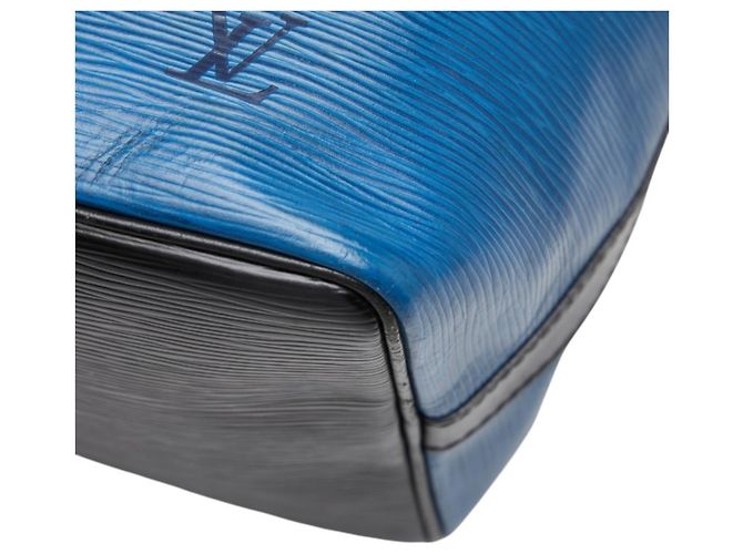 Noe Louis Vuitton Epi Petit Noé Schultertasche Schwarz Blau - Ansicht 4