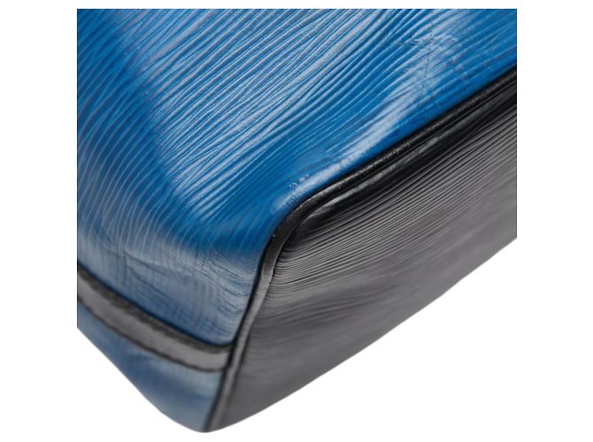Noe Louis Vuitton Epi Petit Noé Schultertasche Schwarz Blau - Ansicht 5
