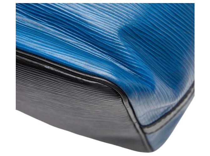Noe Louis Vuitton Epi Petit Noé Schultertasche Schwarz Blau - Ansicht 6