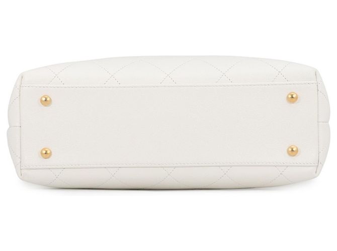 Chanel Matelassé White Tote Bag Weiß - Ansicht 3