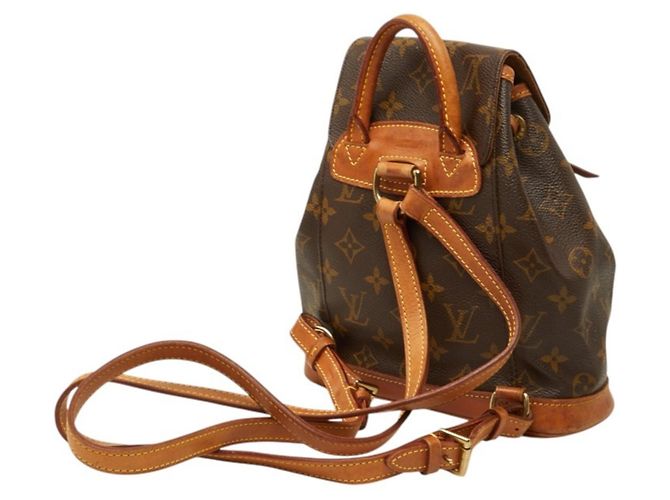 Mochila Louis Vuitton Monogram Mini Montsouris Castaño - vista 2