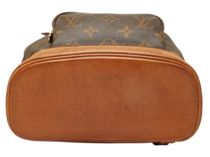 Mochila Louis Vuitton Monogram Mini Montsouris Castaño - vista 3