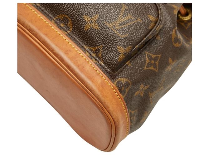 Mochila Louis Vuitton Monogram Mini Montsouris Castaño - vista 4