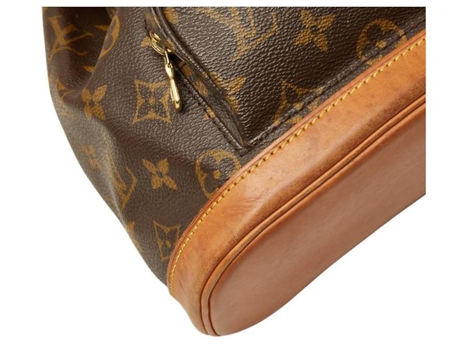 Mochila Louis Vuitton Monogram Mini Montsouris Castaño - vista 5