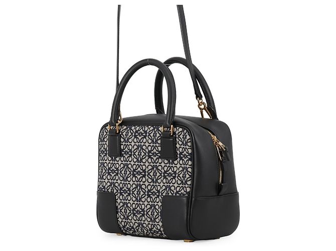 Bolso de mano Loewe Amazona 19 Square Castaño Negro - vista 2
