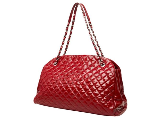 Borsa Tote Chanel Coco Mark Matelassé Mademoiselle Rosso - vista 2
