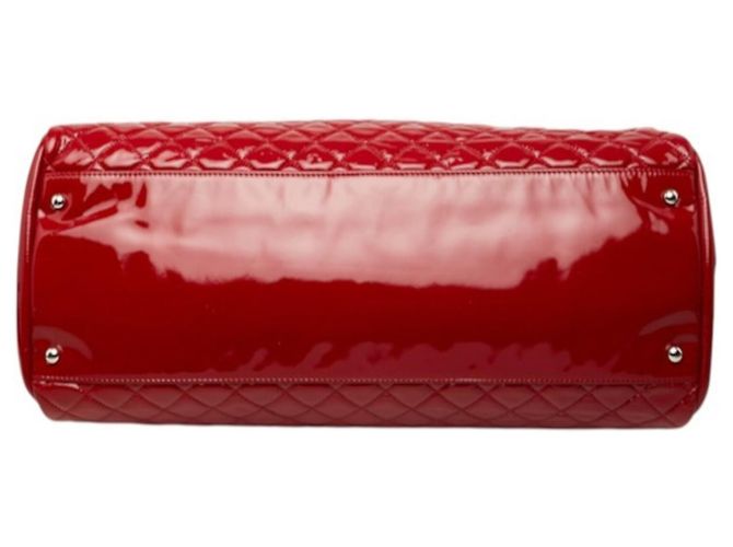 Borsa Tote Chanel Coco Mark Matelassé Mademoiselle Rosso - vista 3