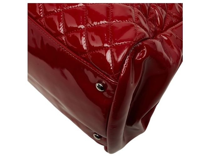 Borsa Tote Chanel Coco Mark Matelassé Mademoiselle Rosso - vista 6