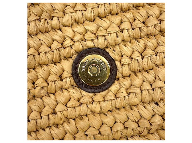 Borsa a tracolla con catena Yves Saint Laurent Marrone - vista 12