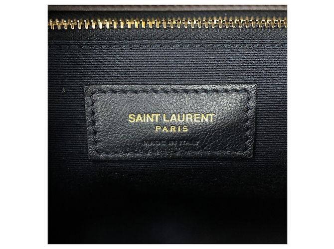 Borsa a tracolla con catena Yves Saint Laurent Marrone - vista 15