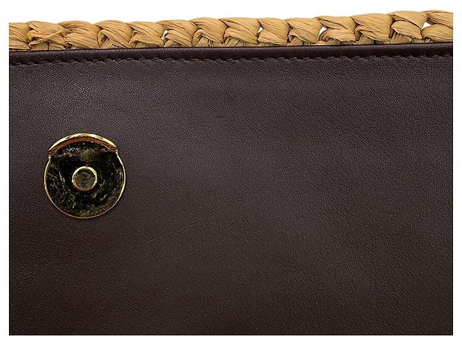 Borsa a tracolla con catena Yves Saint Laurent Marrone - vista 8