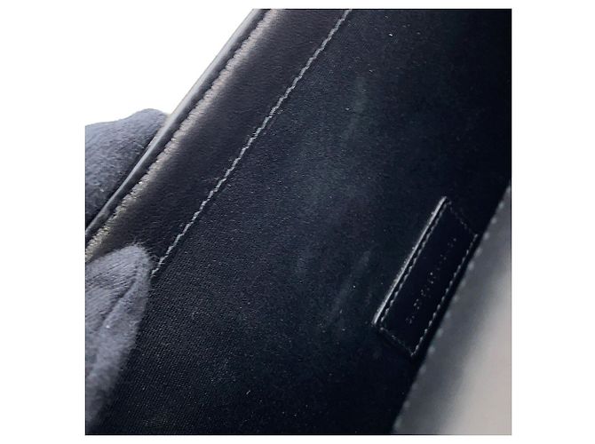 Borsa a pochette in pelle di agnello Yves Saint Laurent Nero - vista 13
