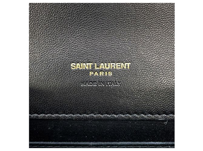 Borsa a pochette in pelle di agnello Yves Saint Laurent Nero - vista 15