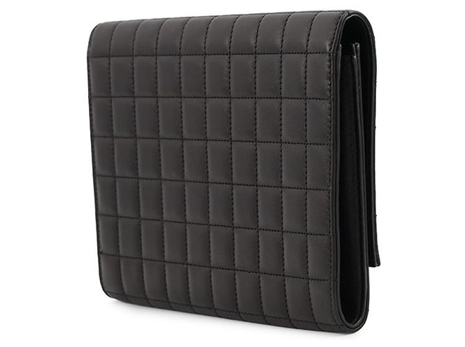 Borsa a pochette in pelle di agnello Yves Saint Laurent Nero - vista 2