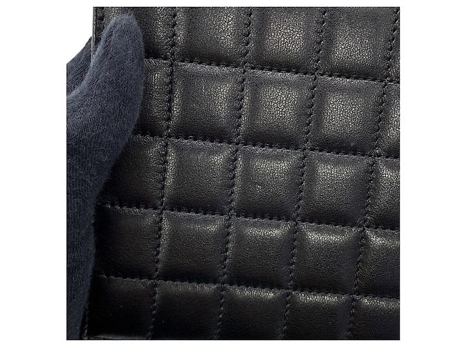 Borsa a pochette in pelle di agnello Yves Saint Laurent Nero - vista 9