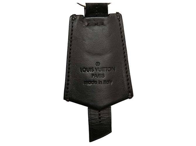 Portachiavi Louis Vuitton LV Cloche Clé Nero Argento - vista 3