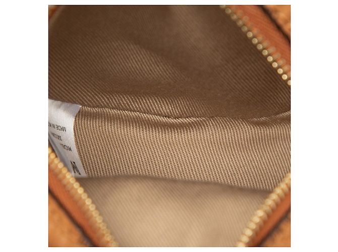Pochette rotonda MCM Visetos Marrone - vista 4