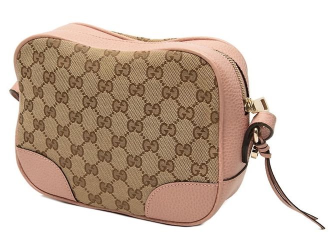 Bolsa de Ombro Gucci GG Canvas Bege - vista 2