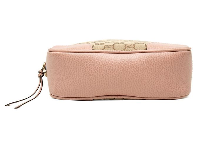 Bolsa de Ombro Gucci GG Canvas Bege - vista 3