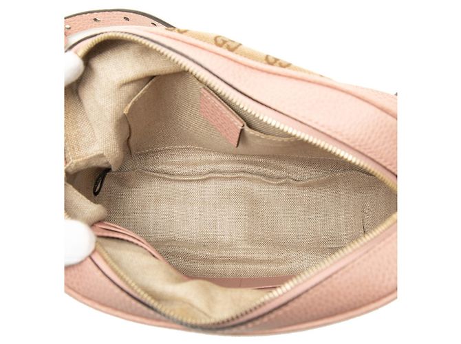 Bolsa de Ombro Gucci GG Canvas Bege - vista 4