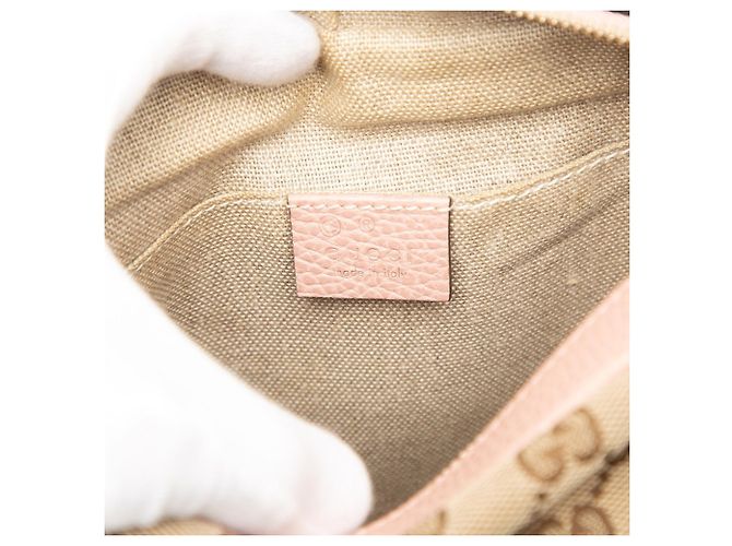 Bolsa de Ombro Gucci GG Canvas Bege - vista 5