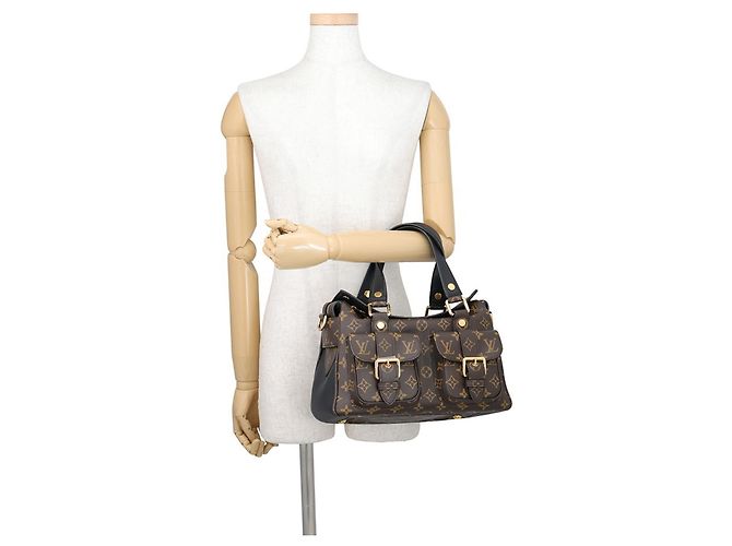 Bolso Louis Vuitton Monogram Manhattan Castaño - vista 4