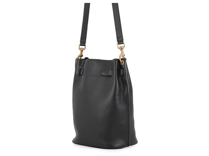 Yves Saint Laurent Black Leather Shoulder Bag - view 2
