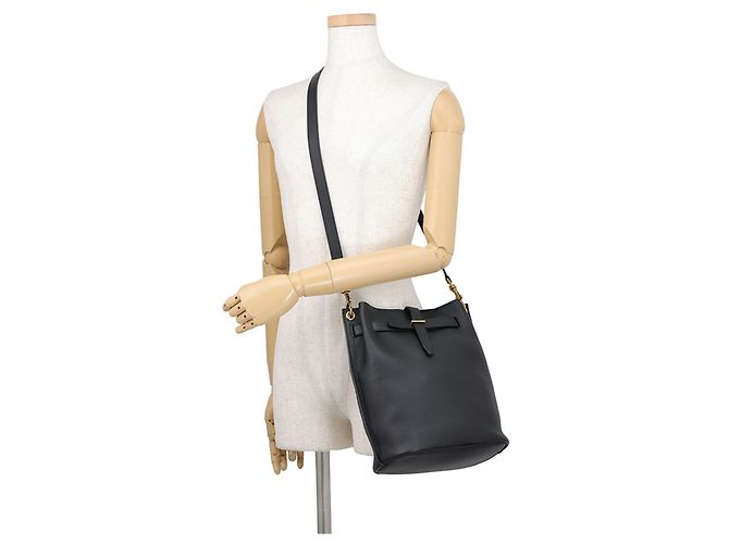 Yves Saint Laurent Black Leather Shoulder Bag - view 4