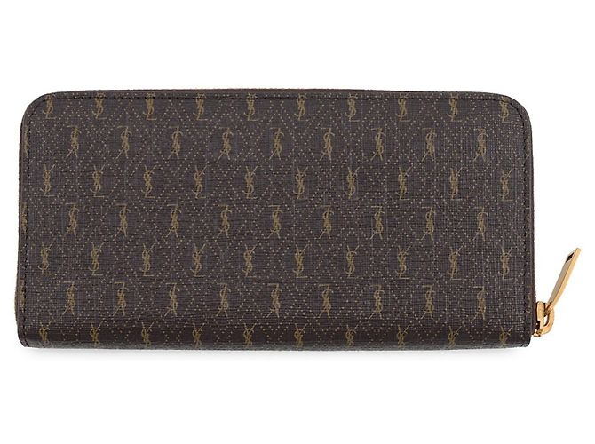 Cartera larga Yves Saint Laurent Castaño - vista 3