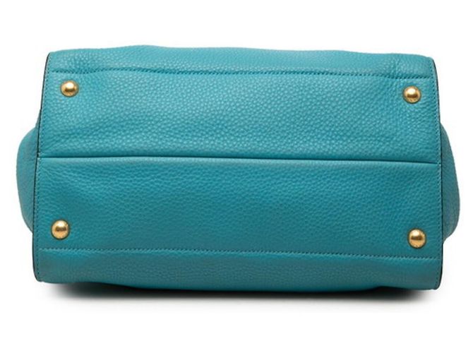 Bolso de mano/Bolso de hombro Prada con placa de logotipo Triangle Azul - vista 3