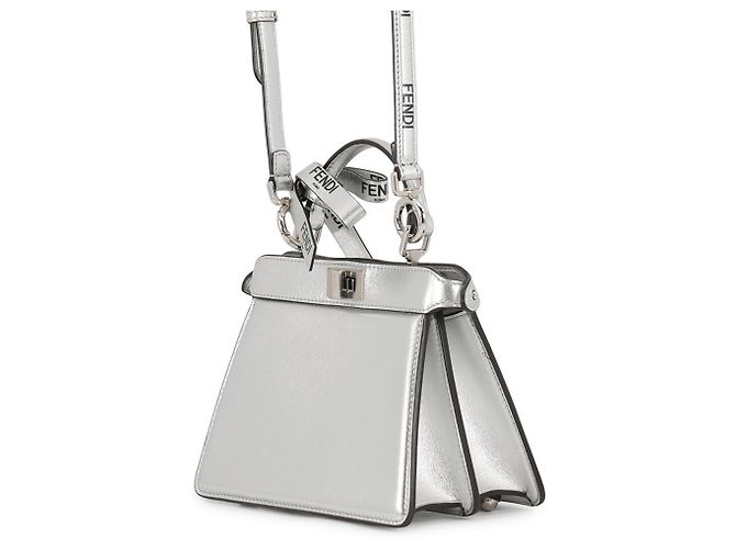 Fendi Peekaboo Handtasche Silber - Ansicht 2
