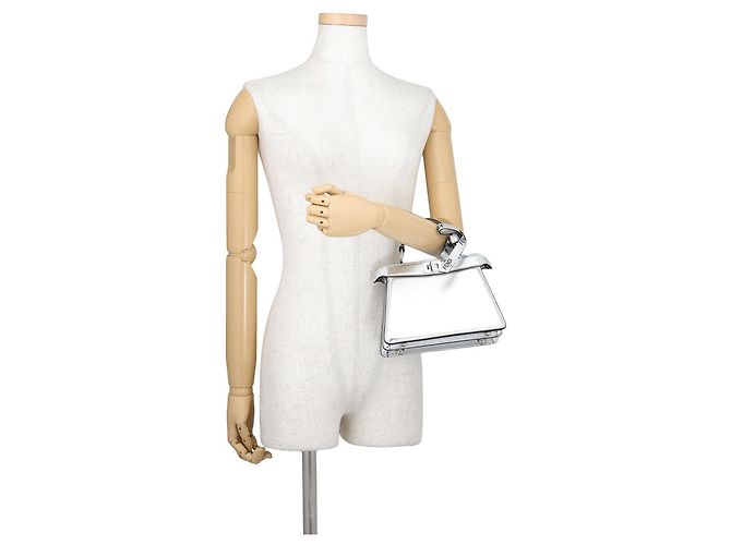 Fendi Peekaboo Handtasche Silber - Ansicht 4