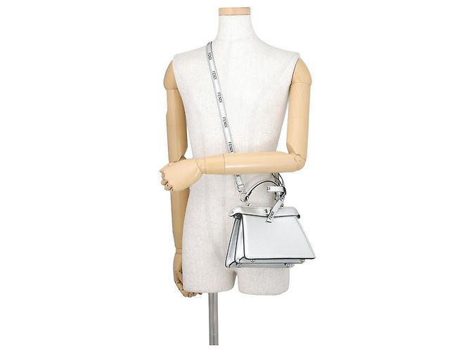 Fendi Peekaboo Handtasche Silber - Ansicht 5