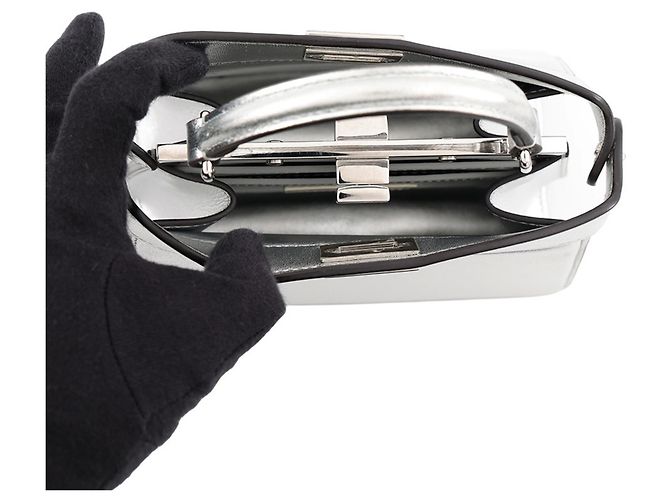 Fendi Peekaboo Handtasche Silber - Ansicht 6