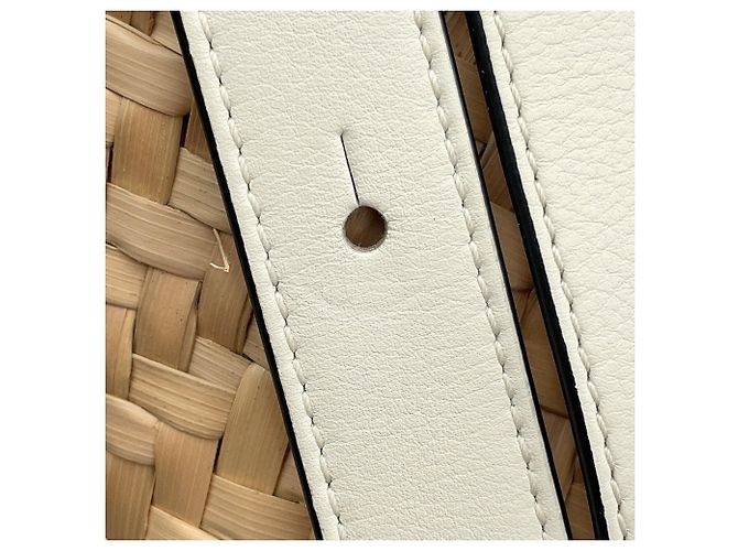 Borsa a cestino Loewe in pelle bianca Bianco - vista 14