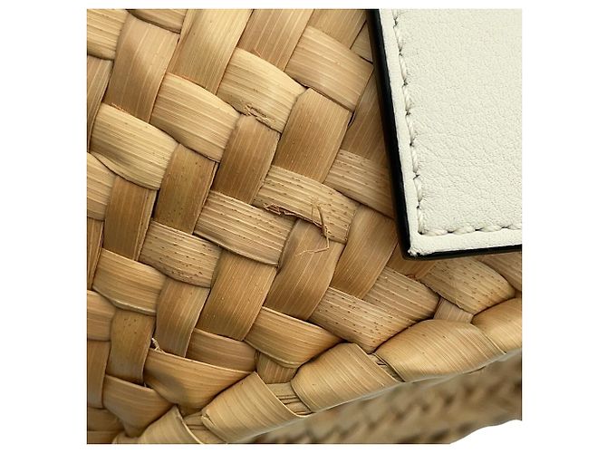 Borsa a cestino Loewe in pelle bianca Bianco - vista 6