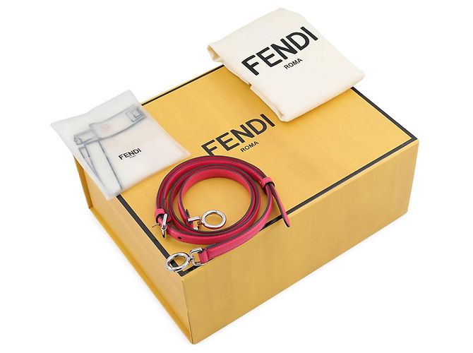 Borsa a mano in pelle Fendi Peekaboo ISeeU Petite Rosa - vista 17