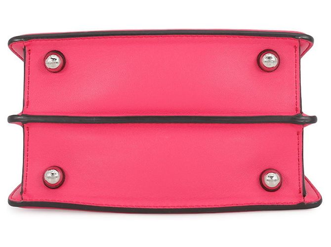 Borsa a mano in pelle Fendi Peekaboo ISeeU Petite Rosa - vista 3