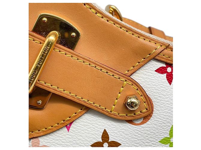 Louis Vuitton Monogram Multicolore Schultertasche Weiß Rot - Ansicht 10