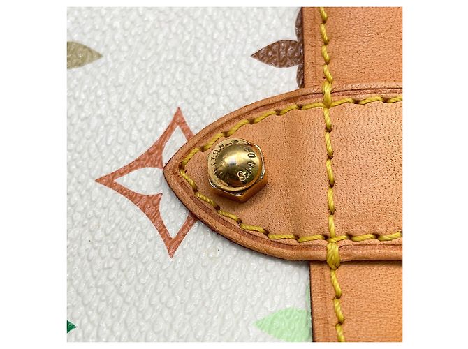 Louis Vuitton Monogram Multicolore Schultertasche Weiß Rot - Ansicht 12
